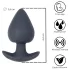 Desirel Obsidian - ar aplikāciju vadāms anālais vibrators (melns)