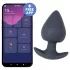 Desirel Obsidian - ar aplikāciju vadāms anālais vibrators (melns)