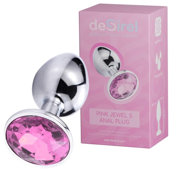 Desirel Pink Jewel S - anālais aizbāznis (sudrabs-rozā)