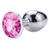 Desirel Pink Jewel S - anālais aizbāznis (sudrabs-rozā)
