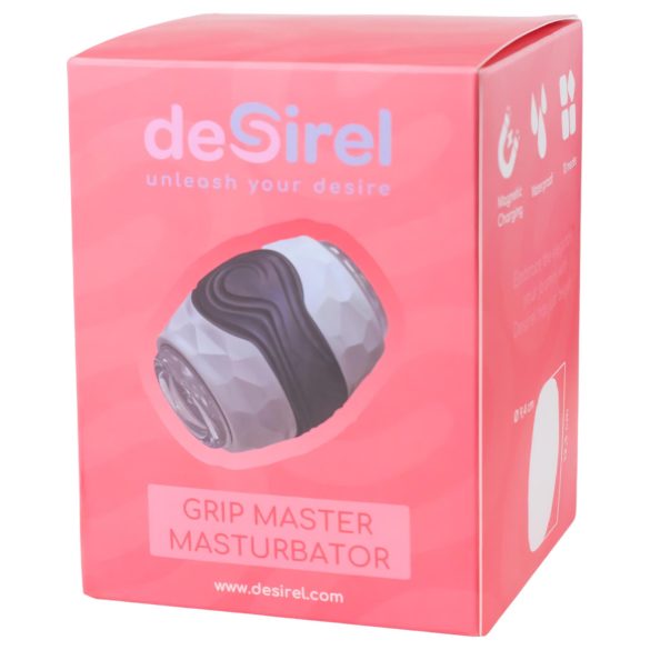 Desirel Grip Master - masturbators vīriešiem ar stingru satvērienu, pelēks