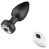 Desirel Easy Obsidian - bezvadu, radio vadīts anālais vibrators (melns)