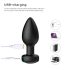 Desirel Easy Obsidian - bezvadu, radio vadīts anālais vibrators (melns)