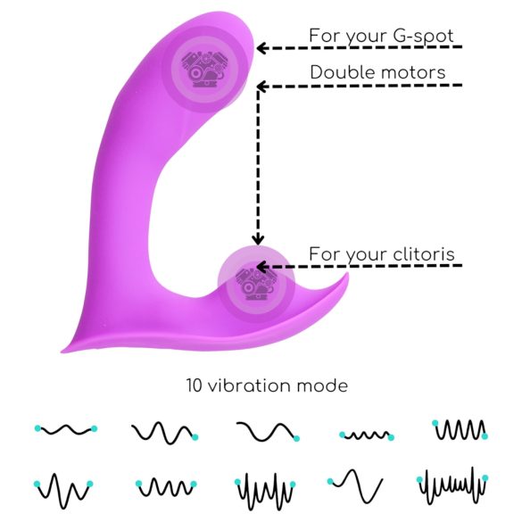 Desirel Insider - G-punkta un prostatas vibrators violets