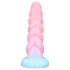 OgazR - vienradža dildo, spīdošs, 22 cm, varavīksnes krāsas