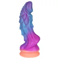 OgazR - spīdošs pūķa dildo - 22 cm (violets-rozā)
