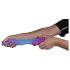 OgazR - spīdošais pūķis vibrators - 22cm (violeti-rozā)