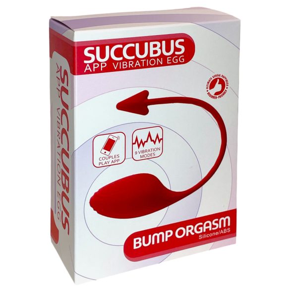 Funny Me - vibrējošā olveida rotaļlieta ar ragiem sarkana