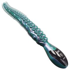 Monster Fuck - vibrators ar polipiem, zaļš