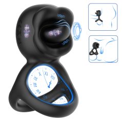   Biu-Biu - penisam gredzens un klitora vibrators ar laizīšanas funkciju melns