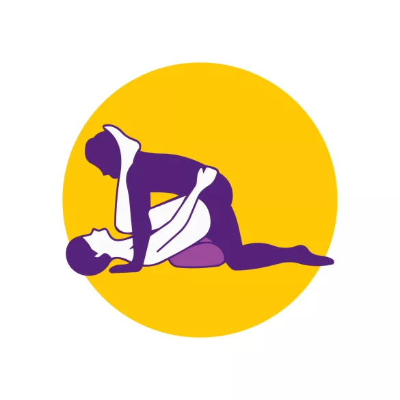 Desirel Magic Pillow - sirds formas seksa spilvens (sarkans)