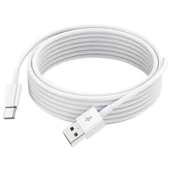 USB Type-C uzlādes kabelis (balts)