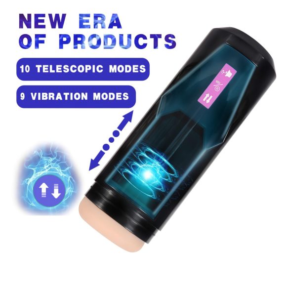 Lonely - vīriešu masturbators ar stimulatoru, melns