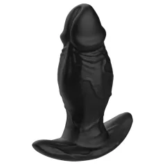 Kangvo - magnētisks piepūšams silikona dildo (melns)