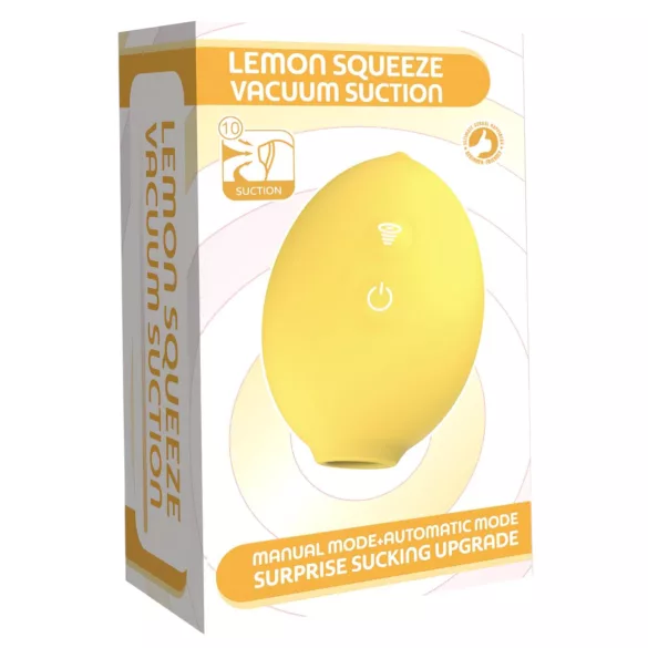Lemon Squeeze - citronformas klitora sūcējs-vibrators (dzeltens)