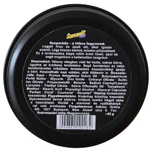 Supervaronis Fresh - intīmais krēmdezodorants vīriešiem (60 g)