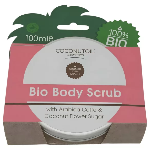 Coconutoil - ķermeņa skrubis ar kafiju un kokosziedu cukuru 100ml