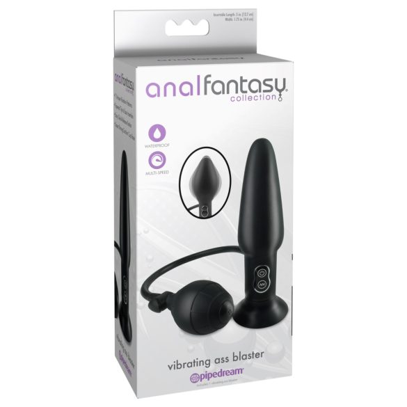 Anal Fantasy - anālais vibrators pumpējams, melns