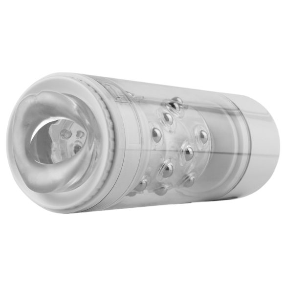 PDX Roto-Bator - vīriešu vibrējošs masturbators mute balts