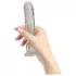 Addiction Crystal - piesūceknīša dildo (caurspīdīgs) - 18 cm