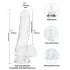 Addiction Crystal - piesūceknīša dildo (caurspīdīgs) - 18 cm