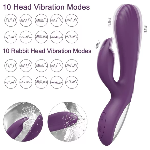 AlvUp - G-punkta vibrators ar trusīša ausīm violets