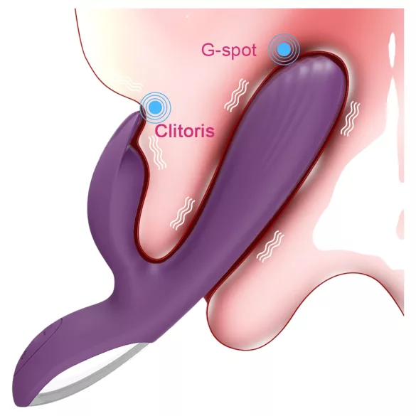 AlvUp - G-punkta vibrators ar trusīša ausīm violets