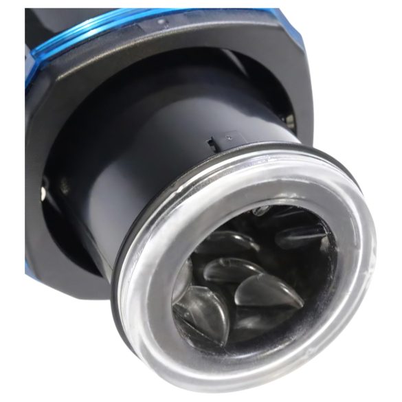 Leten SM320 - vīriešu masturbators ar skaņu, stumjošs, sildošs, melns