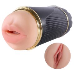 Lonely - mute un vagīnas masturbators (dabīgs-melns)