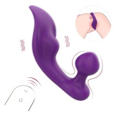   Sex HD Chomper - ūdensizturīgs klitora un anālā vibrators violets