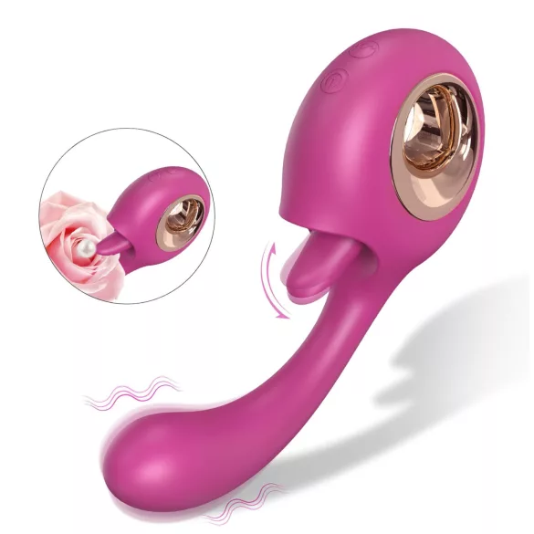 Sex HD - orālais un G-punkta vibrators (sarkans)