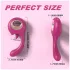 Sex HD - orālais un G-punkta vibrators (sarkans)
