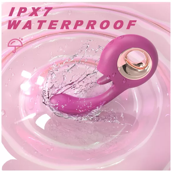 Sex HD - orālais un G-punkta vibrators (sarkans)