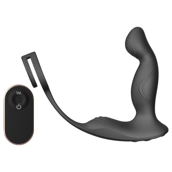 Prostata vibrators ar gredzeniem - Virgil Black