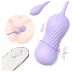 Sex HD Twist olbalt vibrators ar kustību, violets