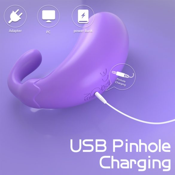 Sex HD - vibrējoša ola baklažāna forma violetā krāsā