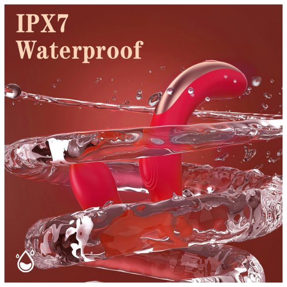 SEKSS HD Genie - G-punkta un klitora vibrators (sarkans)