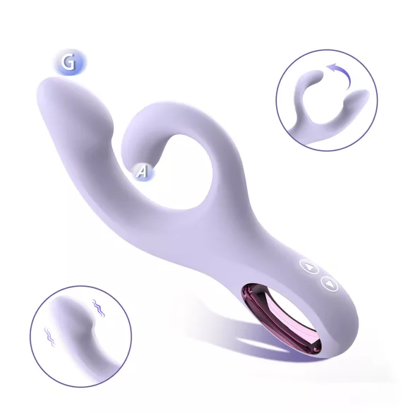 Sex HD - klitora sviras G‑punkta vibrators (violets)