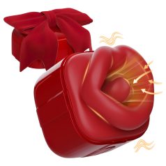   SEX HD Lovely Kiss - klitorālais laizīšanas un sūkšanas vibrators sarkans