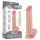 Lovetoy divslāņu dildo ar sēkliniekiem 20,8cm naturāls