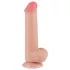 Lovetoy divslāņu dildo ar sēkliniekiem 20,8cm naturāls