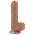 Lovetoy Sliding-Skin - sēklinieku divslāņu dildo - 18,3 cm (dabisks)