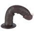 Lovetoy Sliding-Skin - piesūcekņa divslāņu dildo - 20cm (brūna)