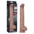 Lovetoy - divslāņu XXL dildo - 36,5 cm - (dabīgā krāsa)