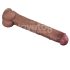 Lovetoy - divslāņu XXL dildo - 36,5 cm - (dabīgā krāsa)
