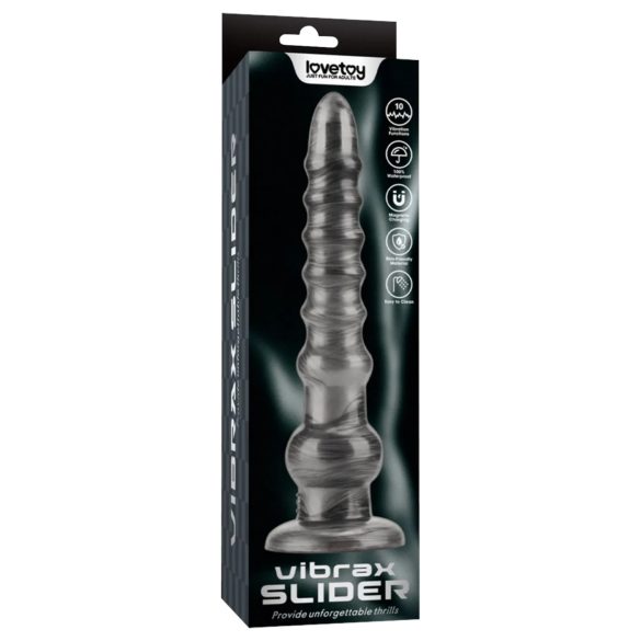 Lovetoy King Sized - vibrators liels 32 cm pelēks