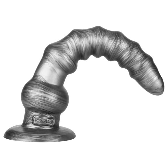 Lovetoy King Sized - vibrators liels 32 cm pelēks