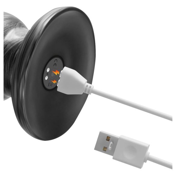 Lovetoy King Sized - vibrators liels 32 cm pelēks