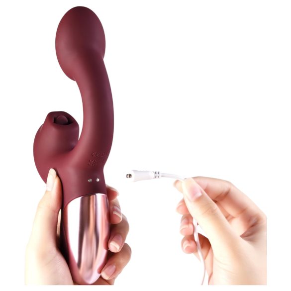 Magic Motion Magic Ponder - 2in1 vibrators ar klitora stimulatoru bordo