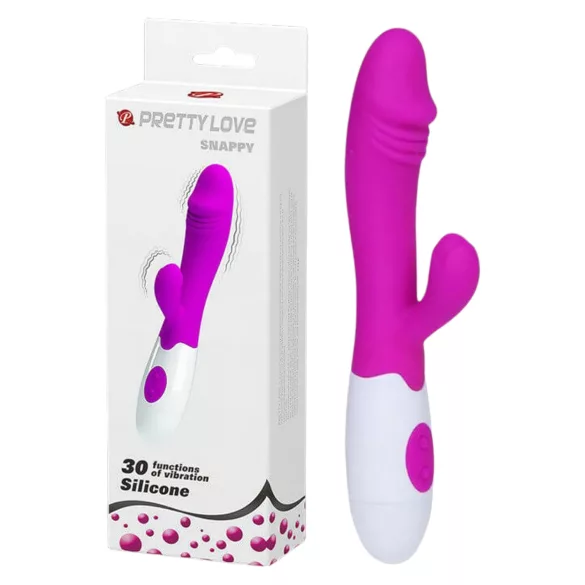 Pretty Love Snappy - G-punkta vibrators ar klitora stimulatoru ūdensizturīgs